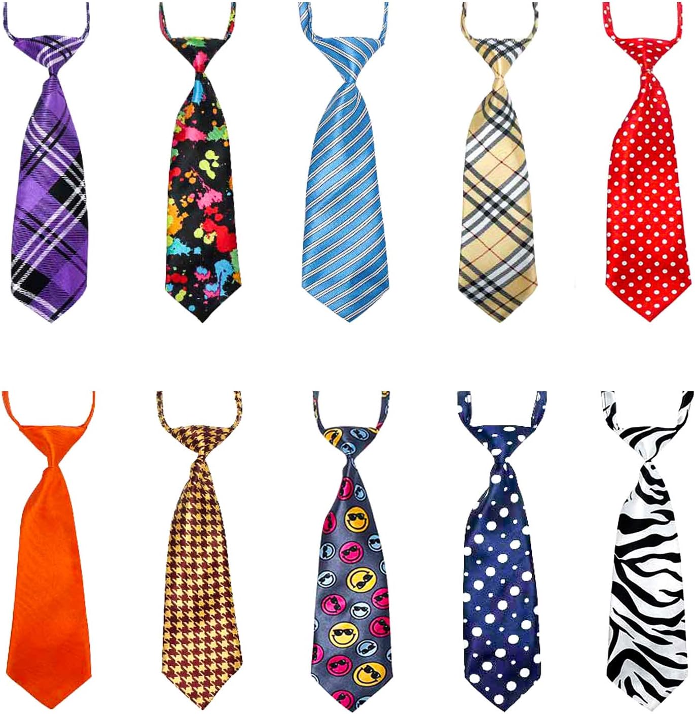Stylish Dog Bow Ties for Large Pets - Adjustable Neck Tie Set for Every Occasion - Perfect for Valentine's Day, Holidays, Weddings, and More!