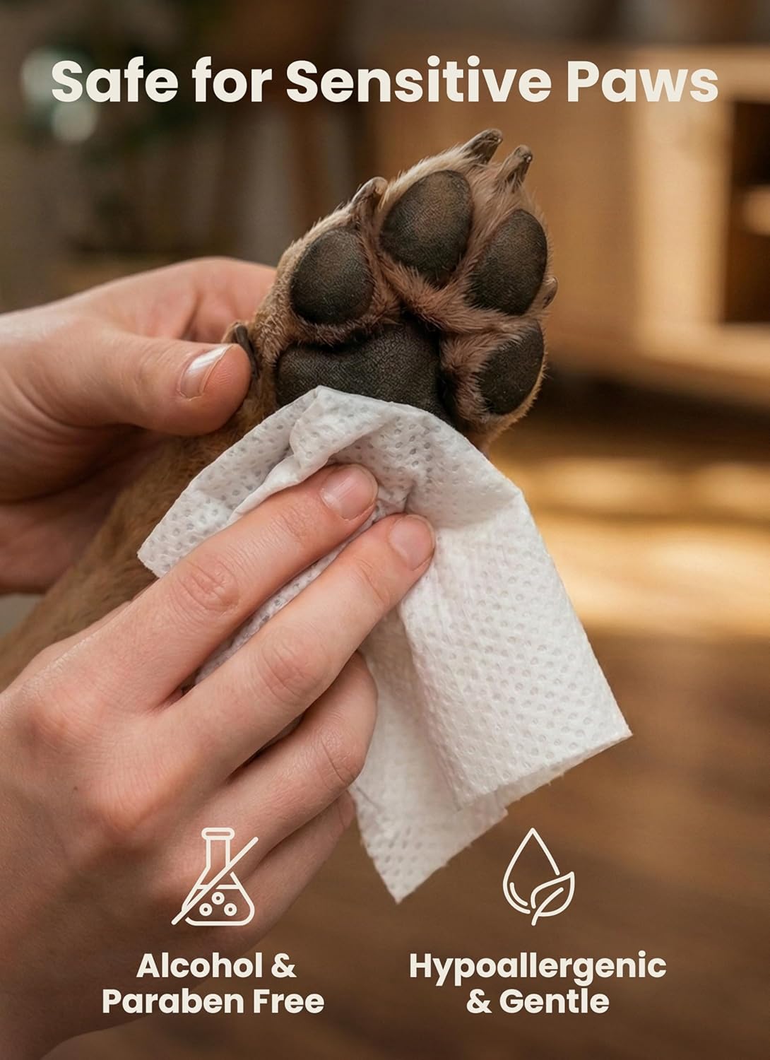 Pogi’s Hypoallergenic Dog Wipes – Gentle, Fragrance-Free Cleaning for Paws, Body & Face – 400 Count Super Pack