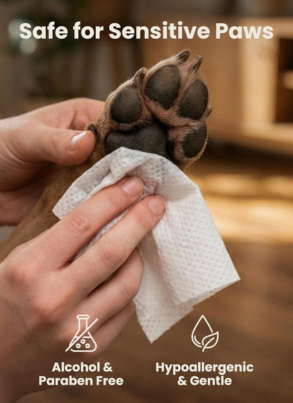 Pogi’s Hypoallergenic Dog Wipes – Gentle, Fragrance-Free Cleaning for Paws, Body & Face – 400 Count Super Pack
