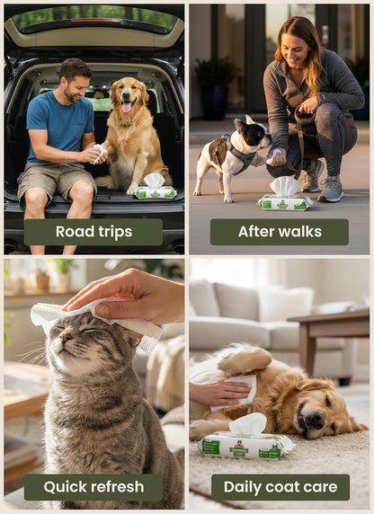 Pogi’s Hypoallergenic Dog Wipes – Gentle, Fragrance-Free Cleaning for Paws, Body & Face – 400 Count Super Pack